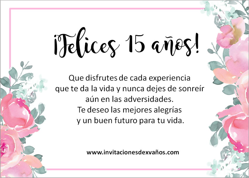 ▷ Las 7 mejores Felicitaciones de cumpleaños a tu hija en sus 15 años ?